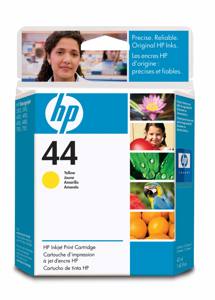 Cartucho HP 44 Amarillo Original