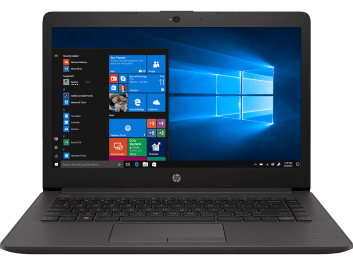 Laptop HP 240 G7 14" 1366x768 HD, Intel Core i3-7020U, 4GB, 500GB, Windows 10 Home, Inglés 