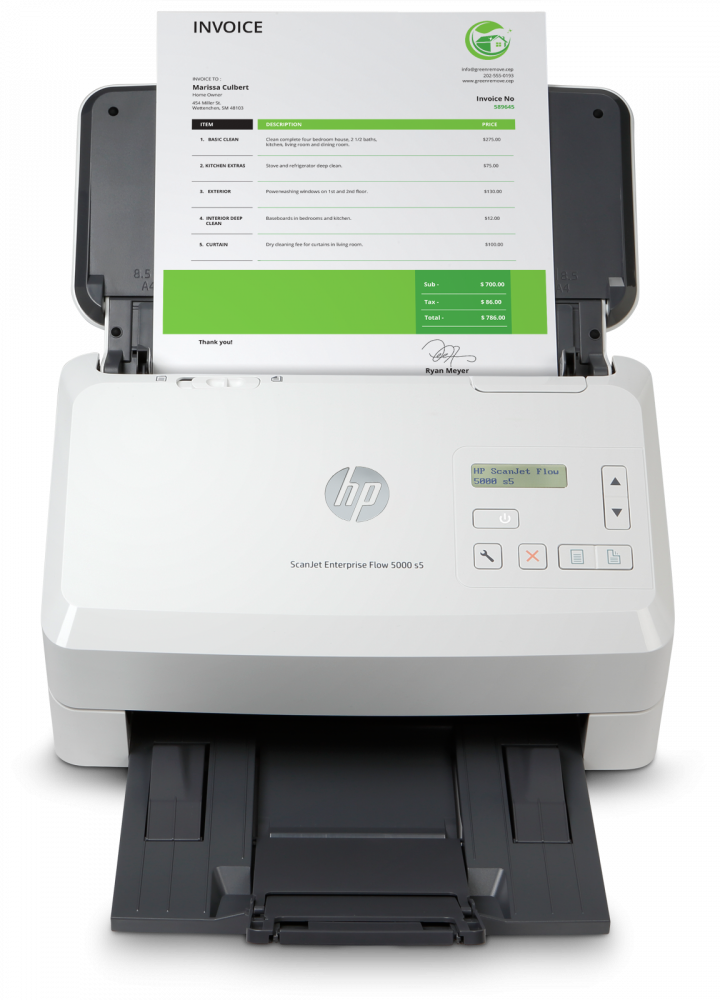 Scanner HP Scanjet Enterprise Flow 5000 s5, 600 x 600DPI, Escáner Color, Escaneado Dúplex, USB, Blanco