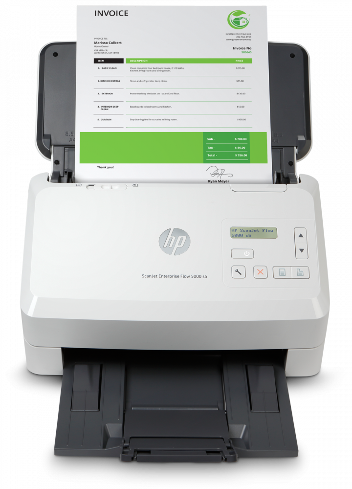Scanner HP Scanjet Enterprise Flow 5000 s5, 600 x 600DPI, Escáner Color, Escaneado Dúplex, USB, Blanco