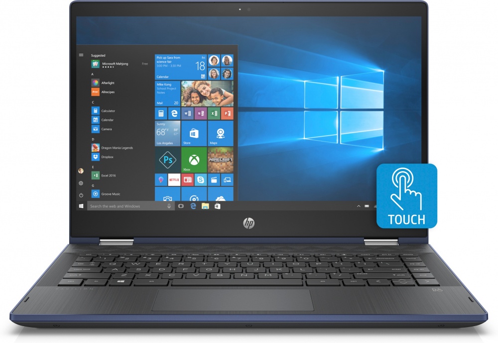 HP 2 en 1 Pavilion x360 14-cd0064lm 14" HD, Intel Core i3-8130U 2.20GHz, 4GB, 1TB, Windows 10 Home 64-bit, Azul