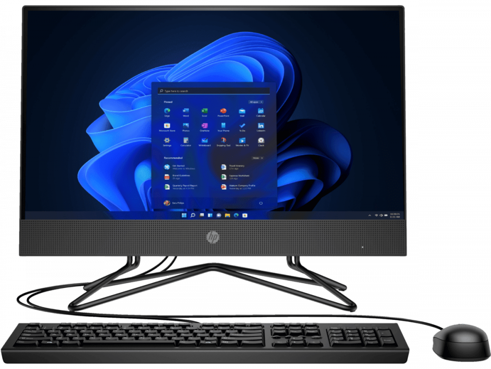 HP 200 G4 All-in-One 21.5", Intel Core i3-1215U 1.20GHz, 16GB, 1TB, Windows 11 Home 64-bit, Negro ― Garantía Limitada por 1 Año