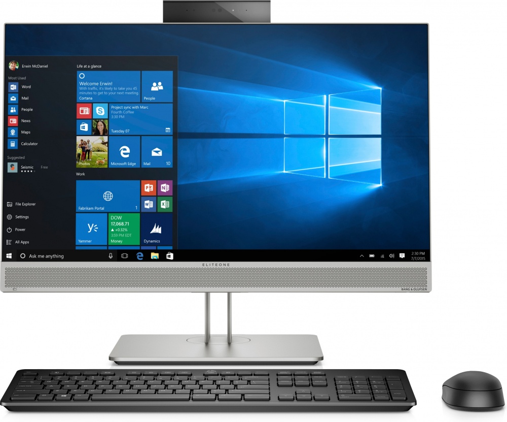 HP EliteOne 800 G5 All-in-One 23.8", Intel Core i5-9500 3GHz, 8GB, 256GB SSD, Windows 10 Pro 64-bits, Gris ― Teclado en Inglés