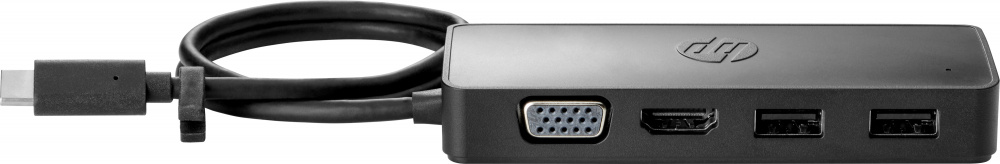HP Hub USB 3.0  1x HDMI, 1x VGA, 2x USB, Negro