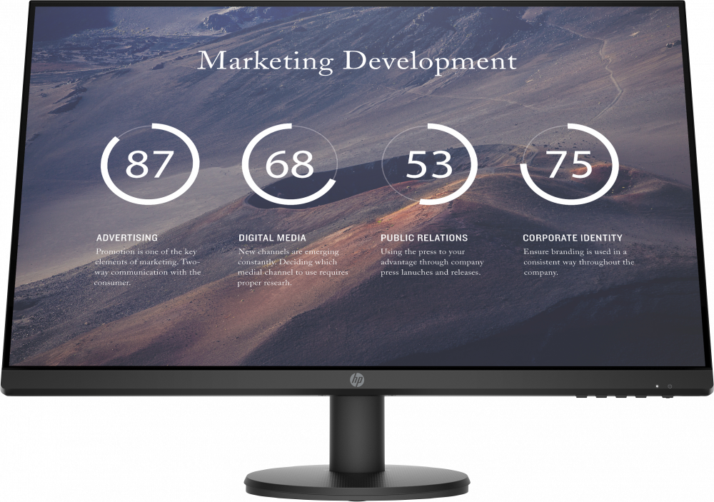 Monitor HP P27v G4 LCD 27", Full HD, HDMI, Negro