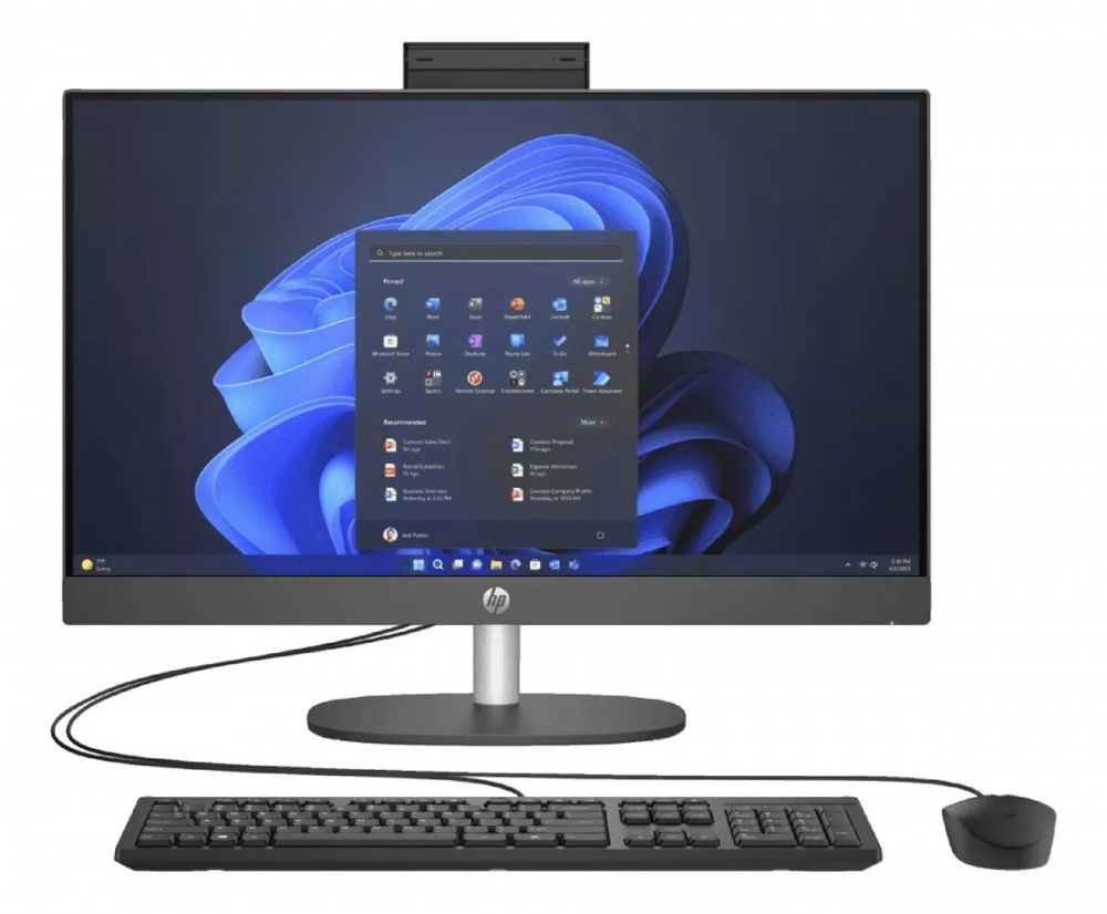 HP ProOne 245 G10 All-in-One 23.8", AMD Athlon Silver 7120U, 4GB, 128GB SSD, Windows 11 Home 