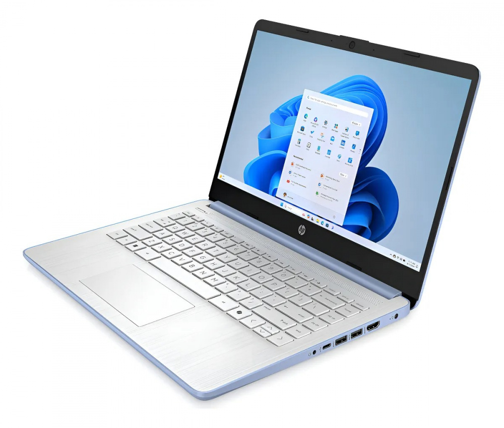 Laptop HP 14-DQ6012DX, 14" 1366x768 HD, Intel N150, 4GB, 128GB eMMC, Windows 11 Home, Inglés