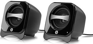 HP Bocinas para Computadora BR387AA, Alámbrico, 2.0, 1W RMS, Negro