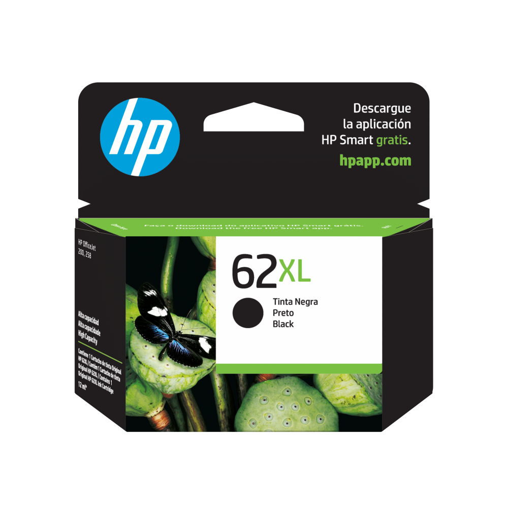 Cartucho HP 62XL Negro Original, 415 Páginas