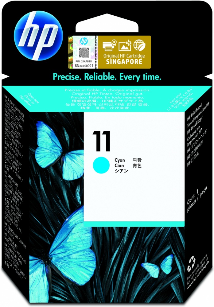 Cabezal HP 11 Cyan p/ Business Inkjet, DesignJet, Officejet C4811A |  Cyberpuerta.mx