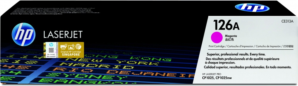 Tóner HP 126A Magenta, 1.000 Páginas 