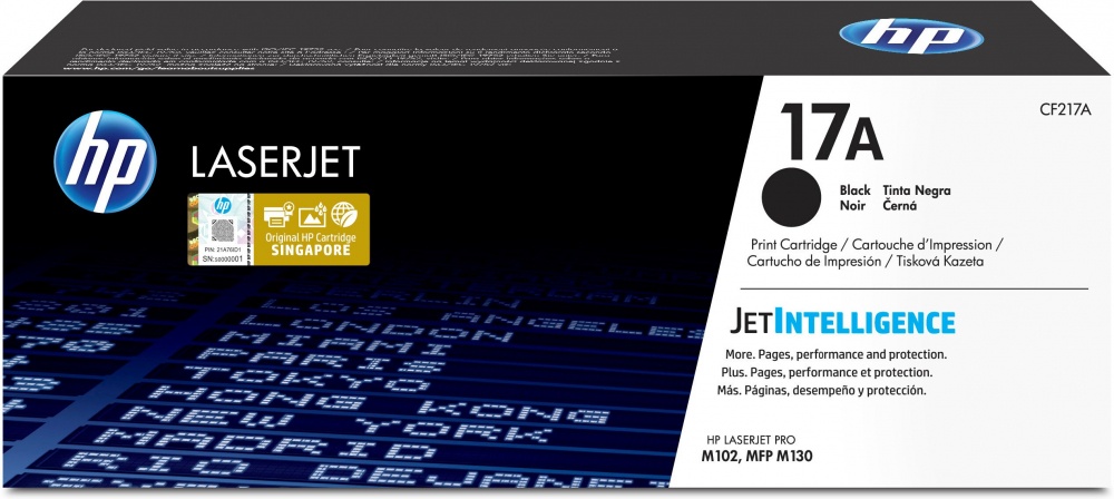 Tóner HP 17A Negro, 1.600 Páginas