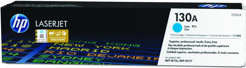 Tóner HP CF351A Cian, 1.000 Páginas 