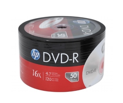 HP Torre de Discos Virgenes para DVD, DVD-R, 4.7GB, 16x, 50 Piezas