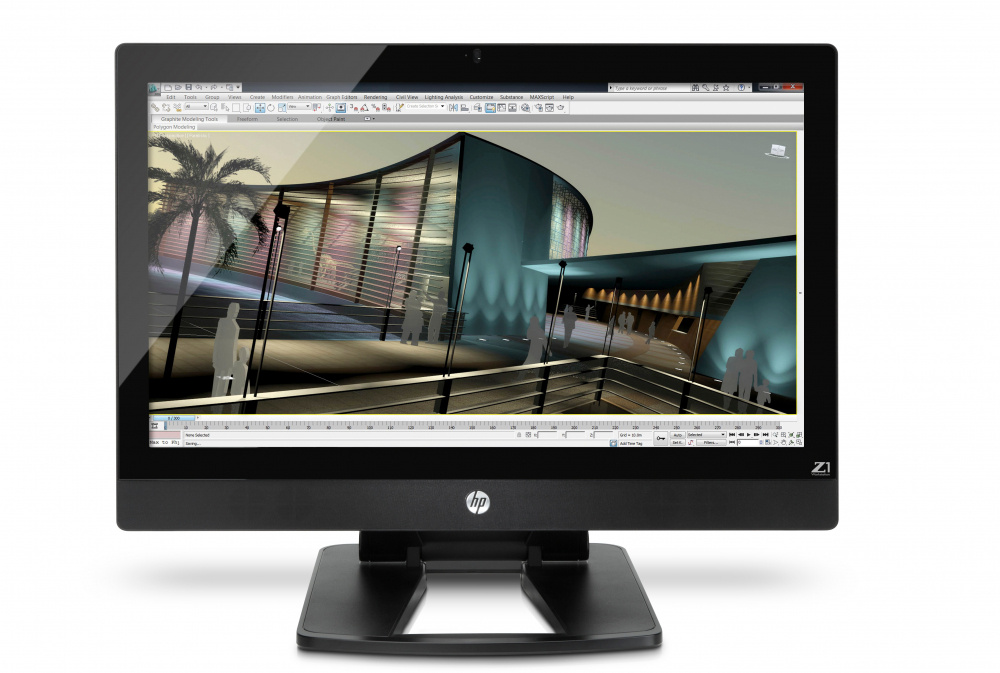 HP Z1 All-in-One 27", Intel Xeon 1225 3.20GHz, 4GB, 1TB, Windows 7 Professional 64-bit, Negro