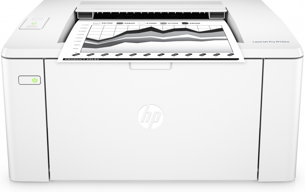 HP LaserJet Pro M102w, Blanco y Negro, Láser, Inalámbrico, Print