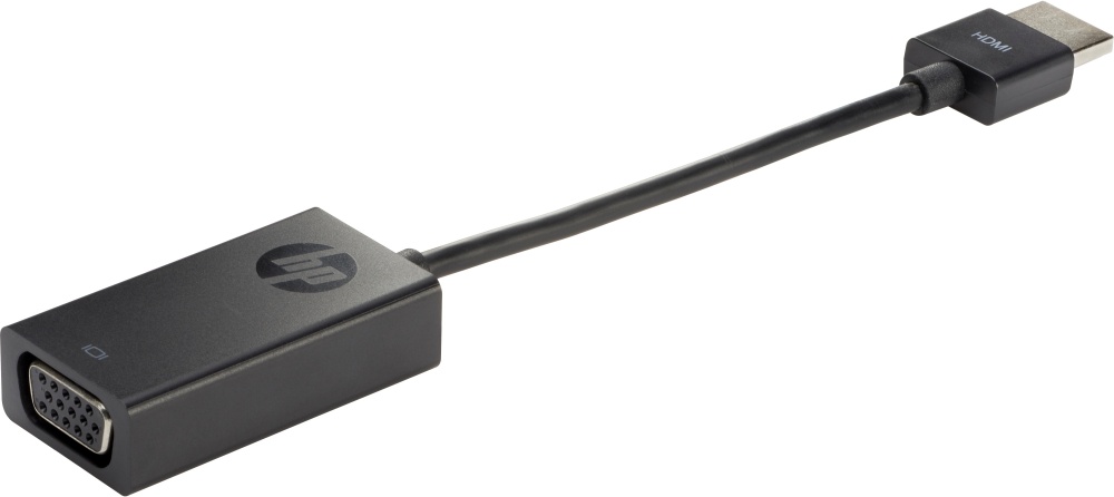 HP Adaptador HDMI Macho - VGA (D-Sub) Macho, 45cm, Negro