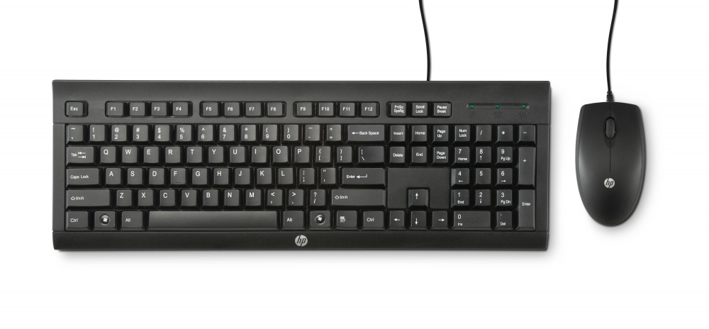 Kit de Teclado y Mouse HP C2500 Desktop, Alámbrico, USB, Negro (Español)