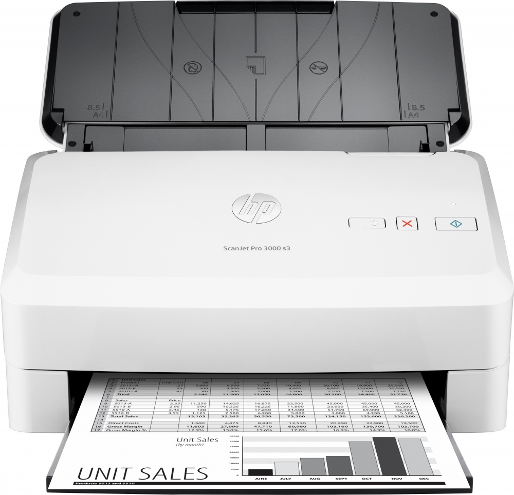 Scanner HP ScanJet Pro 3000 s3, 600 x 600 DPI, Escáner Color, Escaneado Dúplex, Blanco