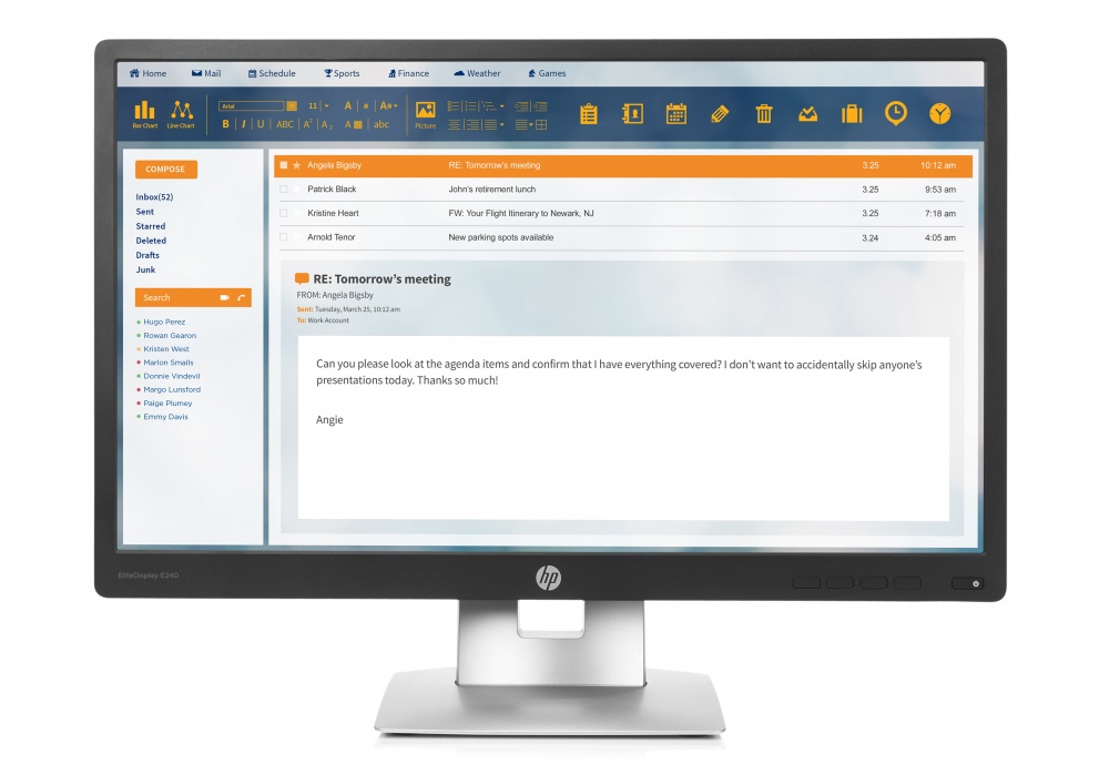 Monitor HP EliteDisplay E240 LED 23.8", Full HD, HDMI, Negro/Plata