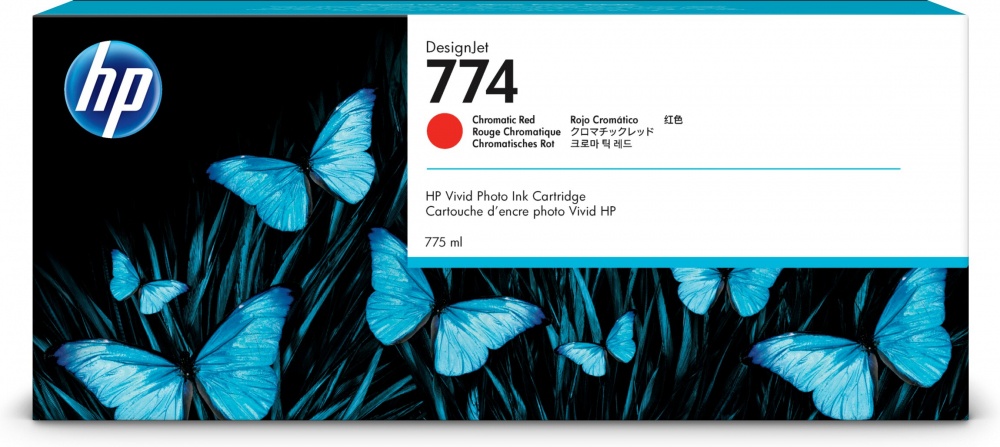 Cartucho HP 774 Rojo Cromático, 775ml