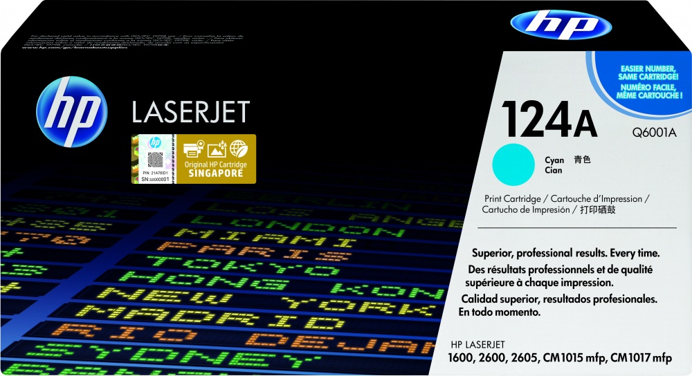 Tóner HP 124A Cian, 2.000 Páginas 
