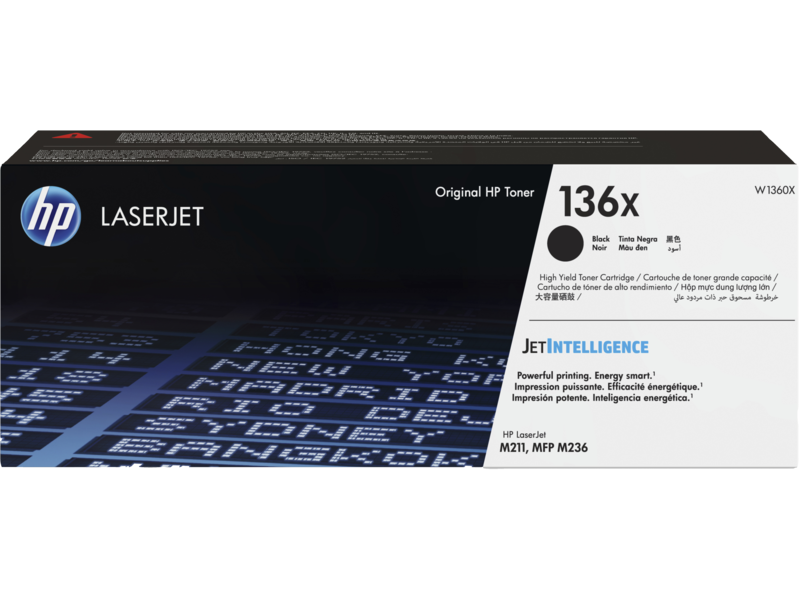 Tóner HP LaserJet 136X Alto Rendimiento Negro, 2600 Páginas