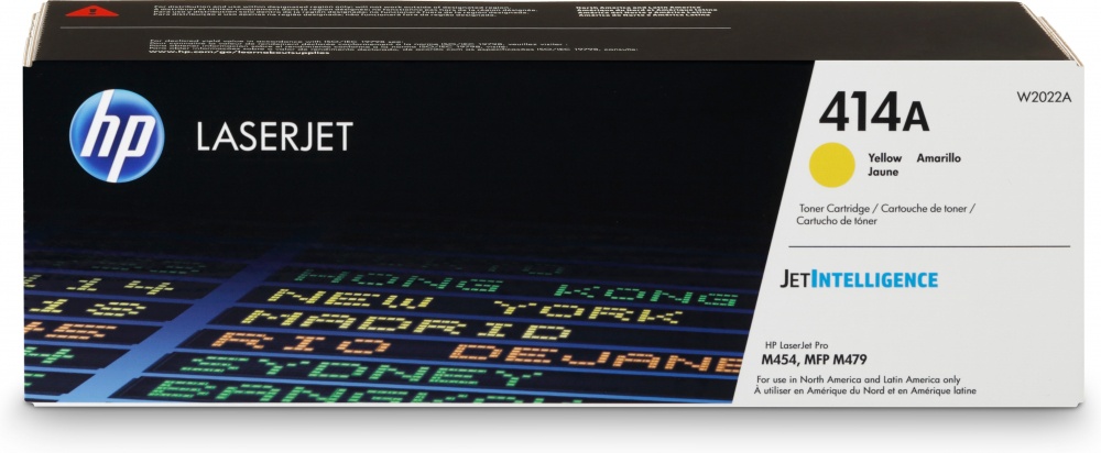 Tóner HP 414A Amarillo, 2.100 Páginas 