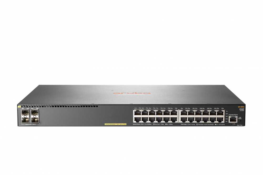 Switch Aruba Gigabit Ethernet 2930F, 24 Puertos PoE+ 10/100/1000Mbps + 4 Puertos SFP+, 128 Gbit/s, 32.768 Entradas - Administrable