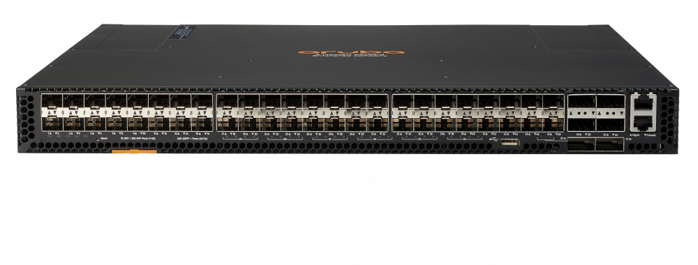 Switch Aruba Gigabit Ethernet CX 8320, 48 Puertos SFP+, 6 Puertos QSFP+, 2500 Gbit/s, 98.304 Entradas - Administrable