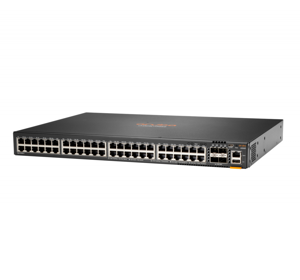 Switch HPE Networking Instant On Gigabit Ethernet 6200F, 48 Puertos 10/100/1000Mbps + 4 Puertos SFP+,  176 Gbit/s, 32768 Entradas - Administrable