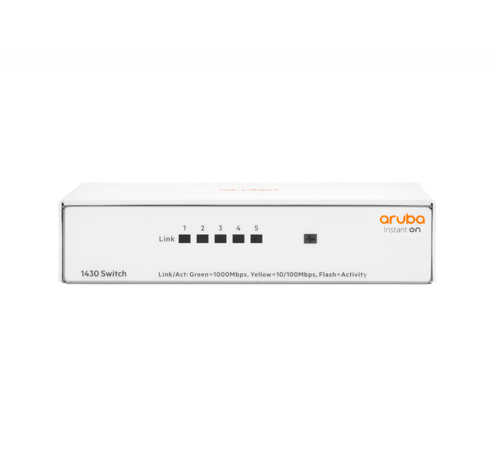Switch HPE Networking Instant On Gigabit Ethernet 1430 5G, 5 Puertos 10/100/1000Mbps, 10 Gbit/s, 8.192 Entradas - No Administrable