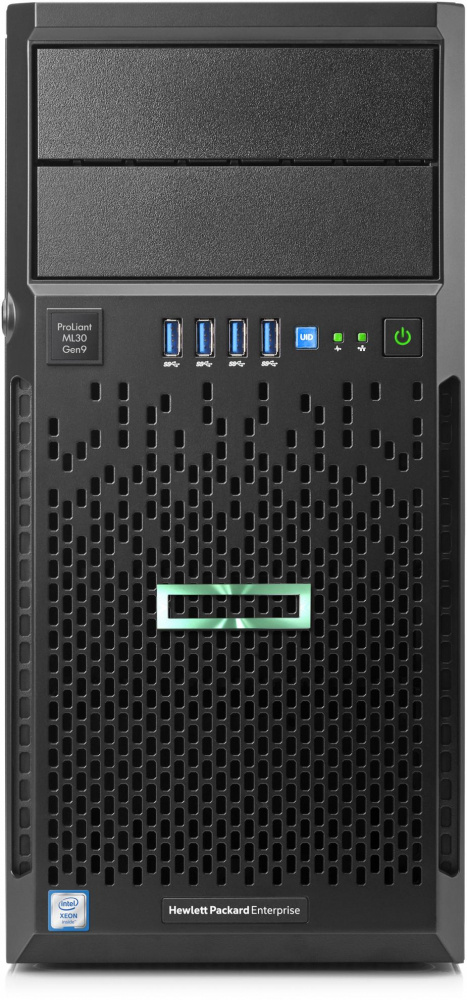 Servidor HPE ProLiant ML30 Gen9, Intel Xeon E3-1220 v6 3GHz, 8GB DDR4, 1TB, max. 32TB, 3.5", SATA, Tower (4U) - no Sistema Operativo Instalado