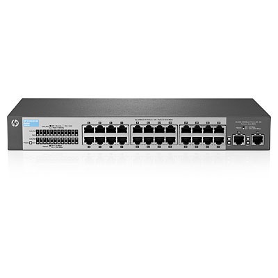 Switch HPE Fast Ethernet V1410, 10/100Mbps, 8.8Gbit/s, 24 Puertos + 2x Gigabit, 8192 Entradas – No Administrable
