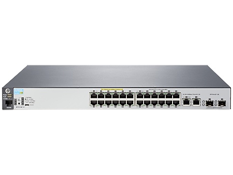 Switch HPE Gigabit Ethernet 2530-24-PoE+, 12.8 Gbit/s, 24 Puertos, 16.000 Entradas - Administrable