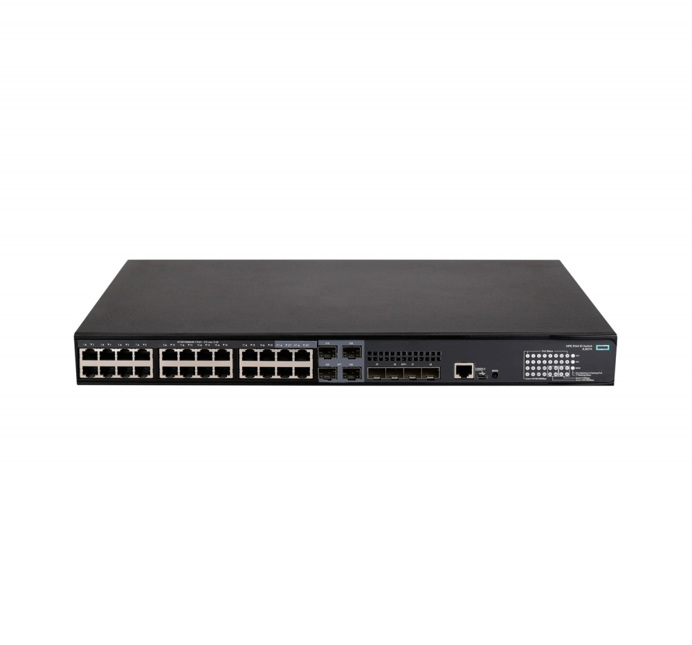 Switch HPE Gigabit Ethernet FlexNetwork 5140, 24 Puertos PoE+ 10/100/1000Mbps + 4 Puertos SFP+, 128 Gbit/s, 16.384 Entradas - Administrable