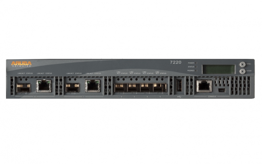 HPE Controlador Inalámbrico Aruba 7220 (RW), 40000 Mbit/s, 2x RJ-45, 4x SFP