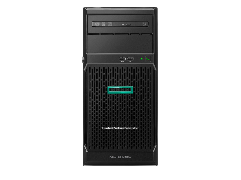 Servidor HPE ProLiant ML30 Gen10 PLUS, Intel Xeon E-2314 2.80GHz, 16GB DDR4, 1TB, 3.5”, SATA III, Torre 4U ―  no Sistema Operativo Instalado