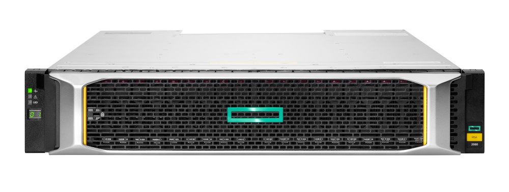 HPE MSA MSA 2060 SFF, max. 2710TB, con Expansión SFF/LFF, Controlador Doble, 2U, Incluye 12 Discos