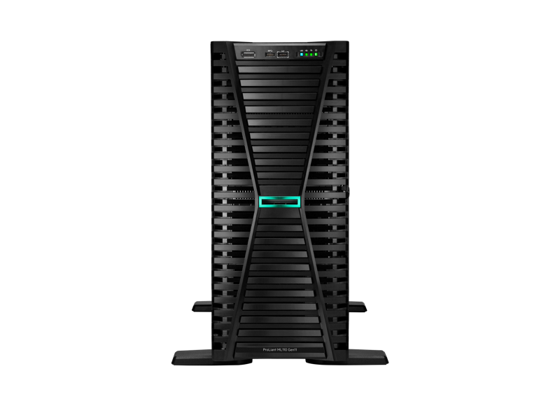 Servidor HPE ProLiant ML110 Gen11, Intel Xeon Bronze 3508U, 32GB DDR5, 8TB, 2.5/3.5", NVMe/SAS/SATA, Torre (4U) - no Sistema Operativo Instalado