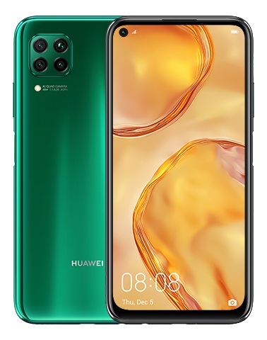 Huawei P40 Lite 6.4" Dual Sim, 2310 x 1080 Pixeles, 128GB, 6GB RAM, 3G/4G, Android 10, Verde