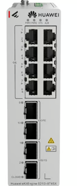 Switch Huawei S210I-8T4SX, 8 Puertos Gigabit Ethernet 10/100/1000, 2 Puertos SFP, 2 Puertos SFP+, 60 Gbit/s, 8000 Entradas, Administrado