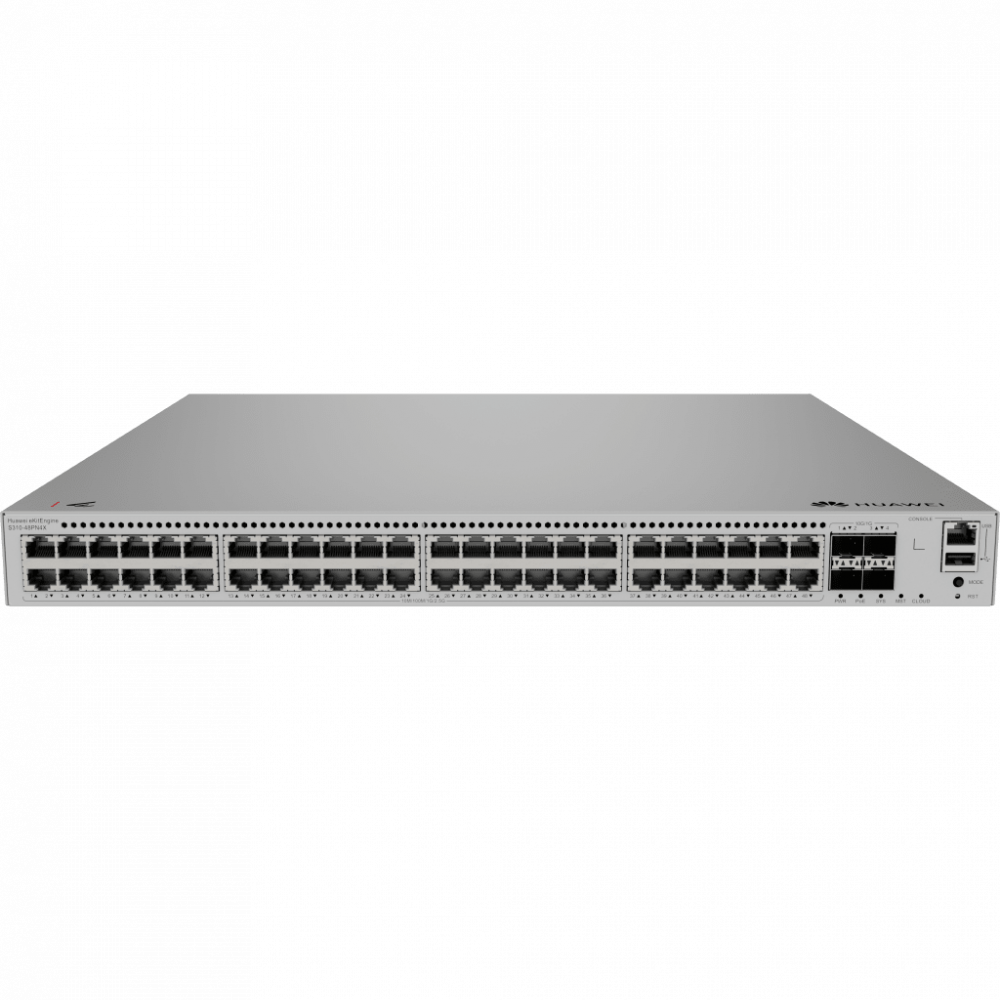 Switch Huawei S310-48PN4X, 48 Puertos Gigabit Ethernet 10/100/1000 48 x PoE 360W, 4 Puertos SFP+, 320 Gbit/s, No Administrado