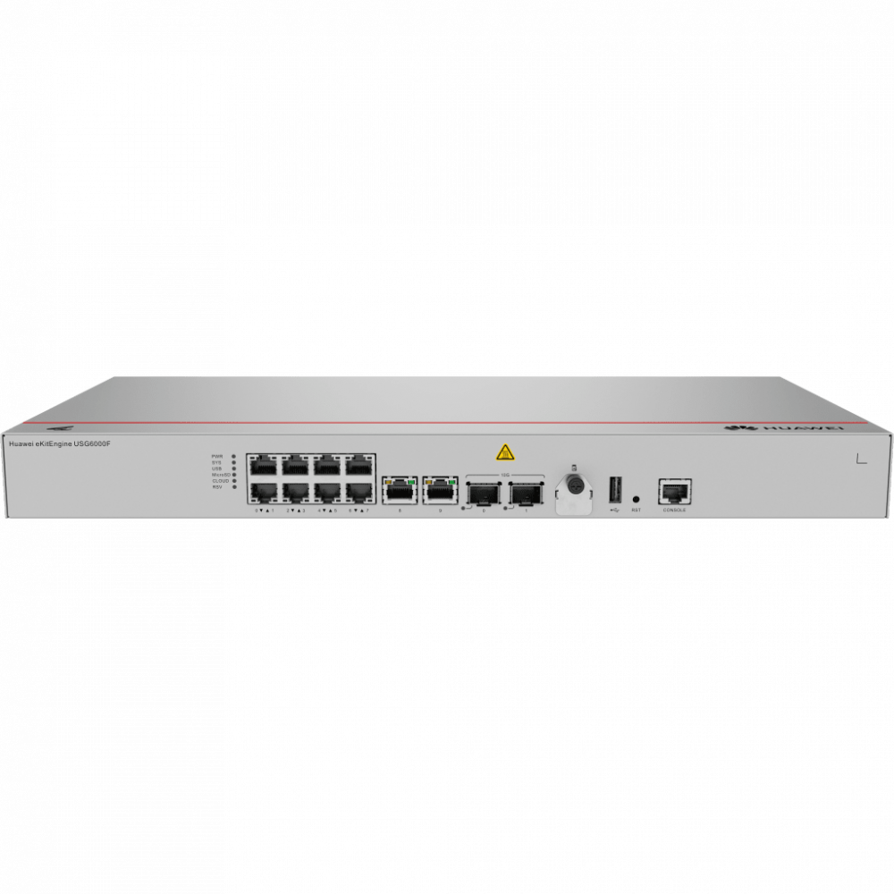 Firewall Huawei USG6000F-S125, Alámbrico, 10 x RJ-45, 2 x SFP+, 4000 Mbit/s