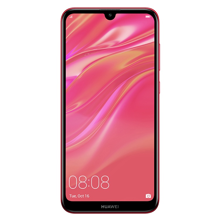 Huawei Y7 2019 6.26" Dual Sim, 1520 x 720 Pixeles, 32GB, 3GB RAM, 3G/4G, Android 8.1, Rojo
