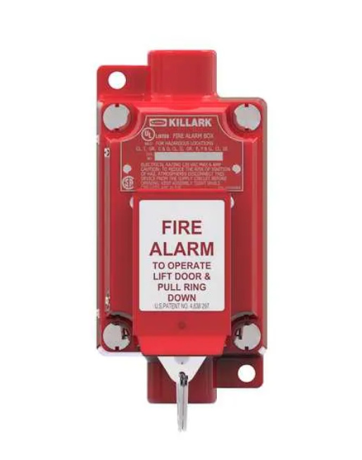 Hubbell Estación Manual Contra Incendio HUB-XAL53, Exterior, Rojo/Blanco