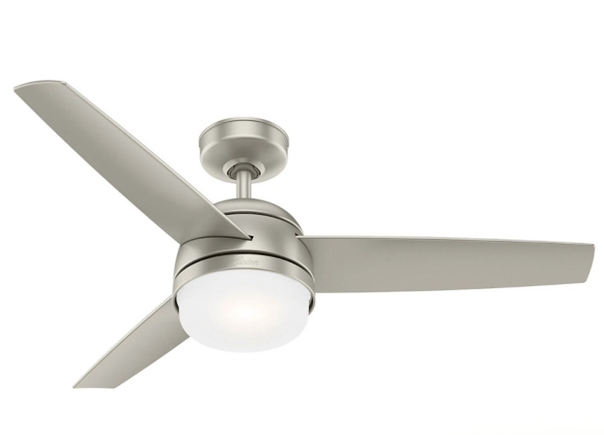 Hunter Ventilador de Techo Midtown 54212, 3 Velocidades, 48", Niquel Mate