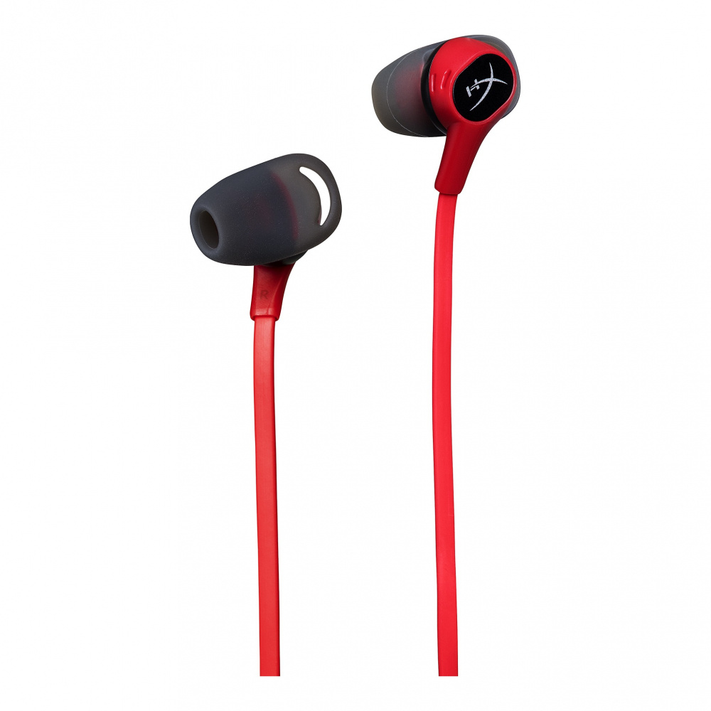 HyperX Audífonos Intrauriculares con Micrófono Cloud, Alámbrico, 1.2 Metros, 3.5mm, Negro/Rojo