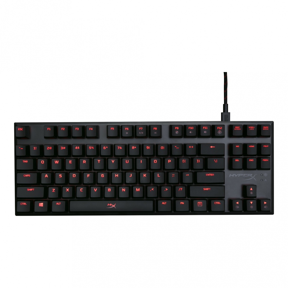 Teclado Gamer HyperX Alloy FPS LED Rojo, Teclado Mecánico, Cherry MX Brown, Alámbrico, Negro (Inglés)