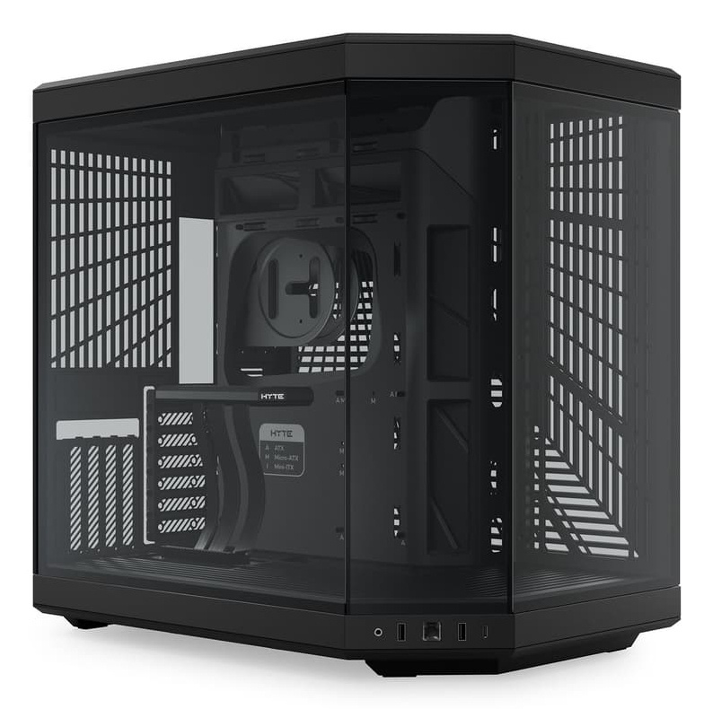 Gabinete Hyte Y70, Midi-Tower, ATX/EATX/Micro-ATX/Mini-ITX, USB 3.0, sin Fuente, 1 Ventilador Instalado, Negro